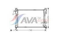 Radiator, engine cooling MSA2463 Ava Quality Cooling