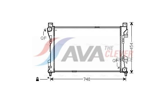 Radiator, engine cooling MSA2463 Ava Quality Cooling