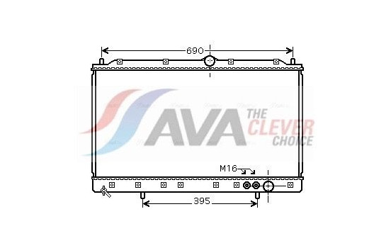 Radiator, engine cooling MT2084 Ava Quality Cooling
