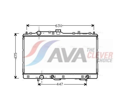 Radiator, engine cooling MT2114 Ava Quality Cooling