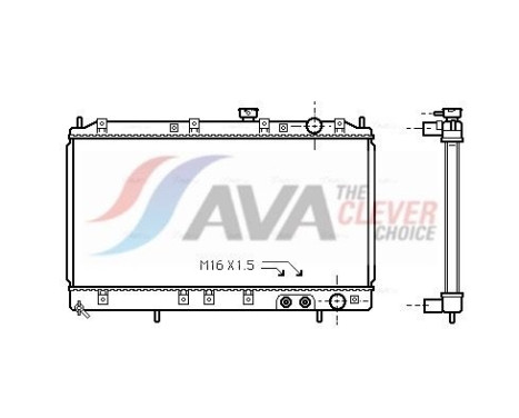 Radiator, engine cooling MT2117 Ava Quality Cooling