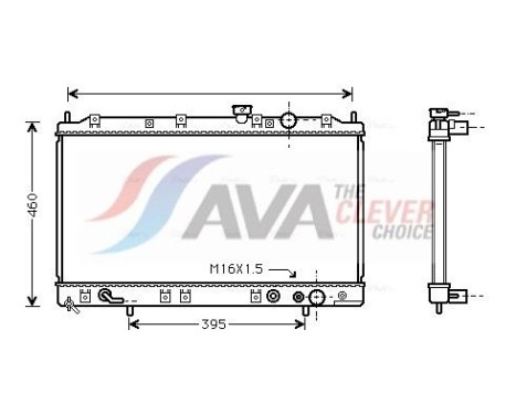 Radiator, engine cooling MT2137 Ava Quality Cooling