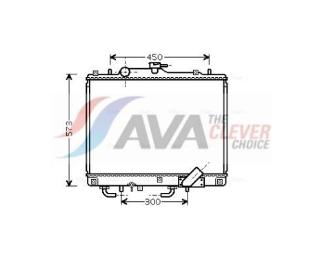 Radiator, engine cooling MT2156 Ava Quality Cooling