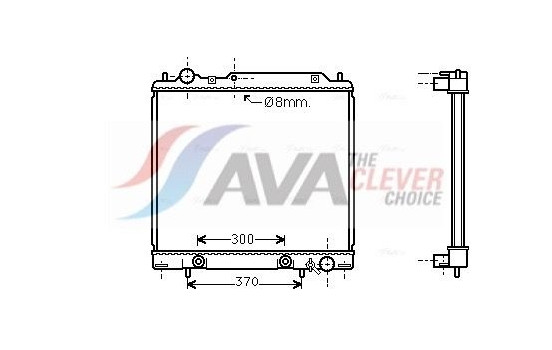 Radiator, engine cooling MT2159 Ava Quality Cooling