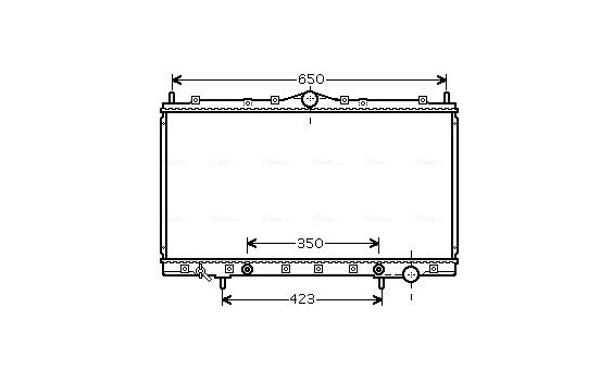 Radiator, engine cooling MT2168 Ava Quality Cooling