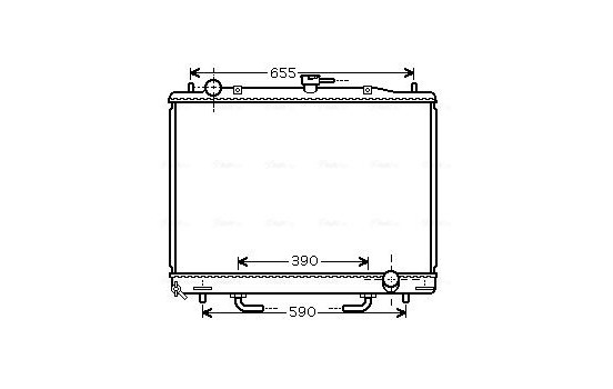 Radiator, engine cooling MT2170 Ava Quality Cooling