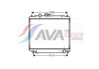 Radiator, engine cooling MT2181 Ava Quality Cooling