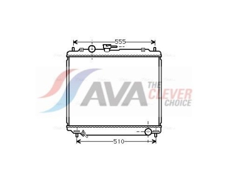 Radiator, engine cooling MT2181 Ava Quality Cooling