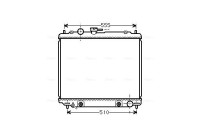 Radiator, engine cooling MT2182 Ava Quality Cooling