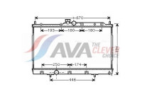 Radiator, engine cooling MT2183 Ava Quality Cooling