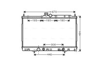 Radiator, engine cooling MT2185 Ava Quality Cooling