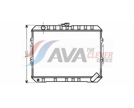 Radiator, engine cooling MT2187 Ava Quality Cooling