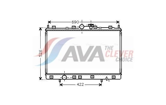 Radiator, engine cooling MT2189 Ava Quality Cooling