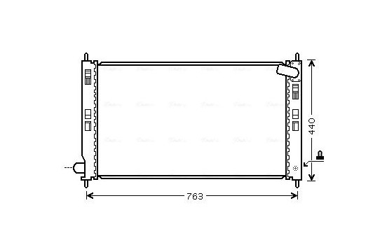 Radiator, engine cooling MT2201 Ava Quality Cooling