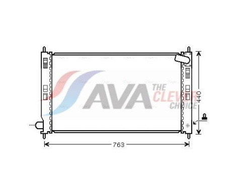 Radiator, engine cooling MT2201 Ava Quality Cooling