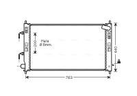 Radiator, engine cooling MT2240 Ava Quality Cooling