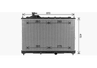 Radiator, engine cooling MT2293 Ava Quality Cooling