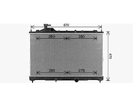 Radiator, engine cooling MT2293 Ava Quality Cooling