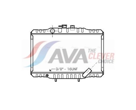 Radiator, engine cooling MTA2062 Ava Quality Cooling