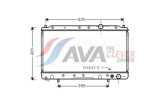 Radiator, engine cooling MTA2082 Ava Quality Cooling