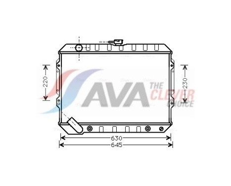 Radiator, engine cooling MTA2089 Ava Quality Cooling