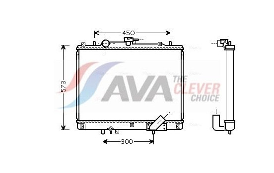 Radiator, engine cooling MTA2162 Ava Quality Cooling