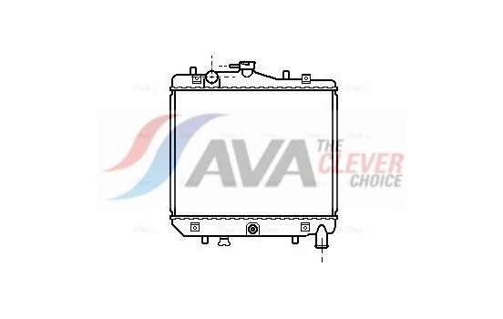 Radiator, engine cooling MZ2042 Ava Quality Cooling