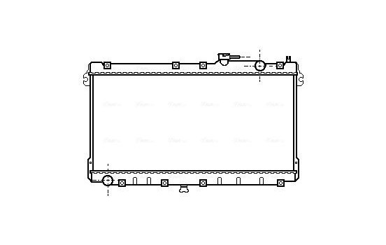 Radiator, engine cooling MZ2087 Ava Quality Cooling