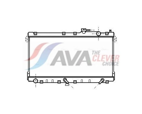 Radiator, engine cooling MZ2094 Ava Quality Cooling