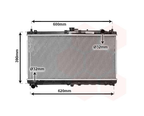 Radiator, engine cooling MZ2138 International Radiators