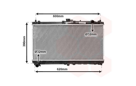 Radiator, engine cooling MZ2138 International Radiators