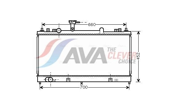 Radiator, engine cooling MZ2162 Ava Quality Cooling