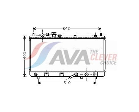 Radiator, engine cooling MZ2168 Ava Quality Cooling