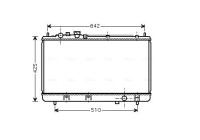 Radiator, engine cooling MZ2173 Ava Quality Cooling