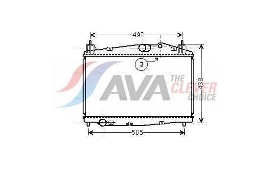 Radiator, engine cooling MZ2229 Ava Quality Cooling
