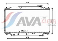 Radiator, engine cooling MZ2282 Ava Quality Cooling