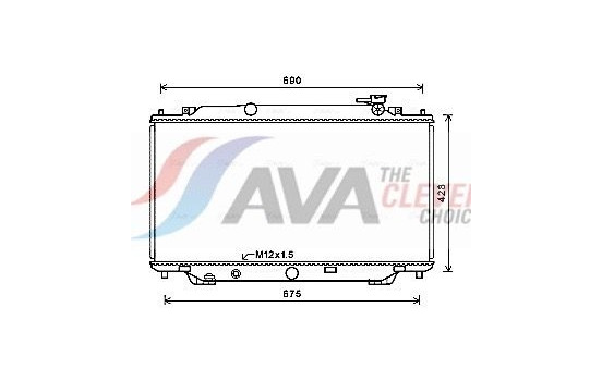 Radiator, engine cooling MZ2282 Ava Quality Cooling