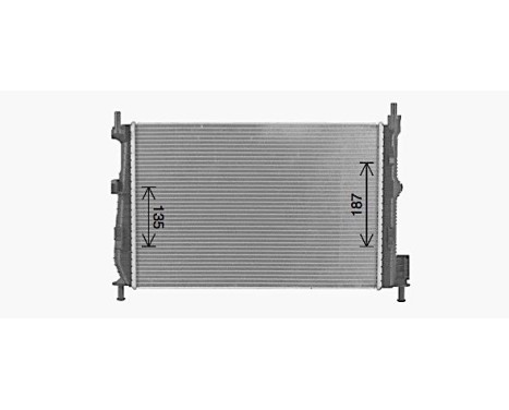 Radiator, engine cooling MZ2295 Ava Quality Cooling, Image 3