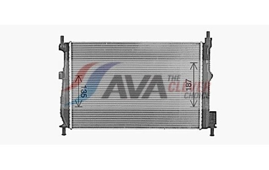 Radiator, engine cooling MZ2295 Ava Quality Cooling, Image 2