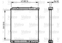 Radiator, engine cooling NEW ORIGINAL PART 733506 Valeo