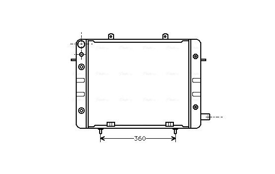 Radiator, engine cooling OL2059 Ava Quality Cooling