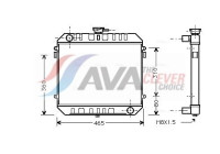 Radiator, engine cooling OL2095 Ava Quality Cooling