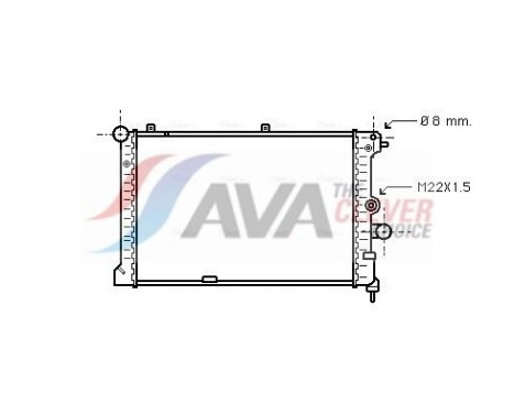 Radiator, engine cooling OL2168 Ava Quality Cooling