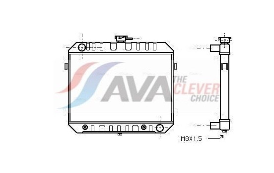 Radiator, engine cooling OL2233 Ava Quality Cooling