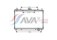Radiator, engine cooling OL2456 Ava Quality Cooling