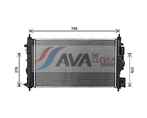 Radiator, engine cooling OL2701 Ava Quality Cooling