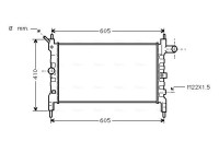 Radiator, engine cooling OLA2023 Ava Quality Cooling