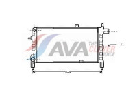 Radiator, engine cooling OLA2074 Ava Quality Cooling