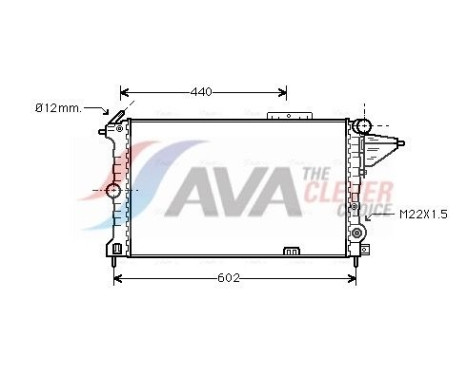 Radiator, engine cooling OLA2119 Ava Quality Cooling