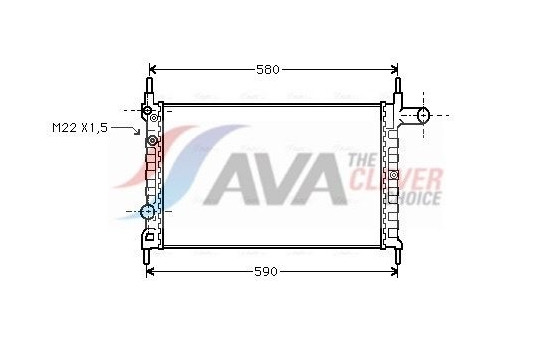 Radiator, engine cooling OLA2150 Ava Quality Cooling